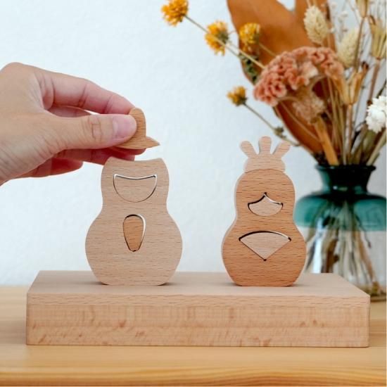 クムキ 組 ～くみ～ モダン親王雛飾り | 木の雛人形・五月人形 ［人と木］