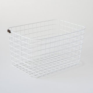 WIRE BASKET (L / white)<img class='new_mark_img2' src='https://img.shop-pro.jp/img/new/icons5.gif' style='border:none;display:inline;margin:0px;padding:0px;width:auto;' />