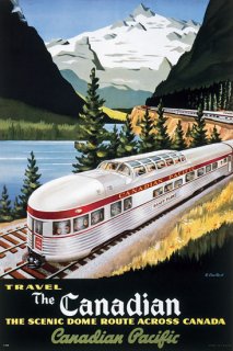 大陸横断列車 カナディアン - カナダ太平洋鉄道 ポスター