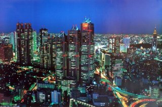 東京夜景1（新都心） ポスター