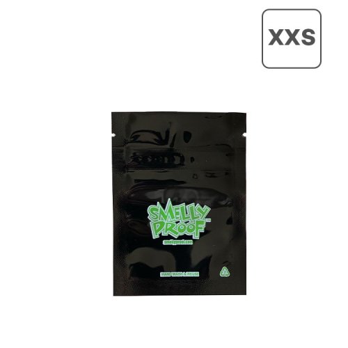 防臭ジップバッグ Smelly Proof XXSサイズ(110×82mm) ブラック
