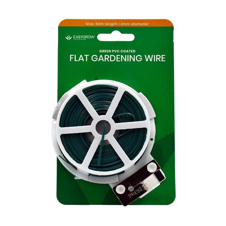 【メール便対応】Flat Gardening Wire 園芸用結束ワイヤー 50m - growstore -グロウストア-