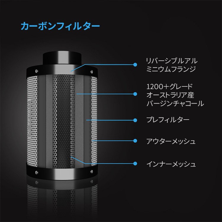 グロウ水耕栽培テントファン AC Infinity Cloudline T4 - 植物/観葉植物