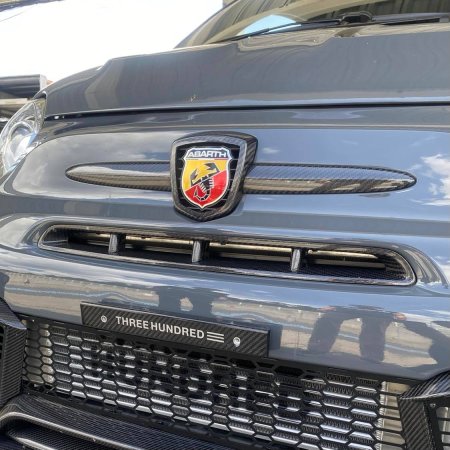 THREEHUNDRED カーボンフロントエンブレムカバー ABARTH595 シリーズ4~ - THREEHUNDRED THE STORE