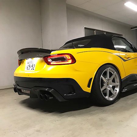 THREEHUNDRED マフラーテールフィニッシャー ブラックテール ABARTH 124 Spider - THREEHUNDRED THE  STORE