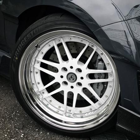 ホイール　かい☆様③ アルミホイール ライブDIO SR/ZX AF34/AF35 前後セット 青