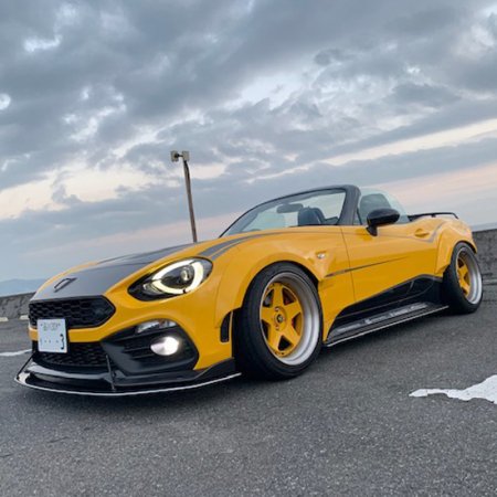 THREEHUNDRED カーボンフロントスプリッター ABARTH 124 Spider 