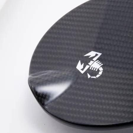 （akalab) アバルト フューエルリッドカバー 艶消しブラック￼ akalab) アバルト フューエルリッドカバー 艶消しブラック