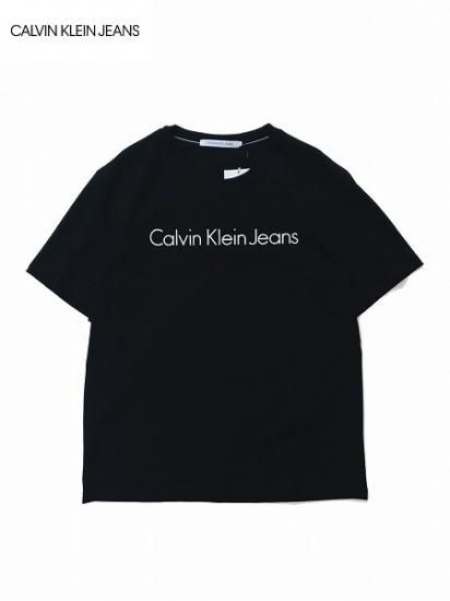 Calvin Klein Jeans カルバン クライン ジーンズ Relax Instit Lower Case Logo Tee Tシャツ Black