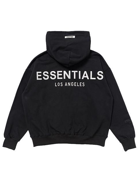 FOG ESSENTIALS(フィアオブゴッドエッセンシャル)】LA LIMITED 3M LOGO HOODIE (LA限定 プルオーバーパーカー)  Black