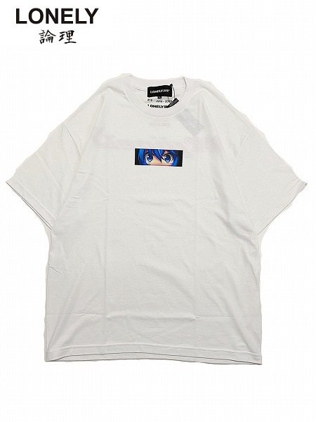 LONELY論理(ロンリー)】LONELY BLUE EYEZ TEE (半袖Ｔシャツ) White