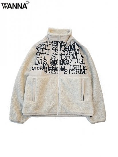 WANNA(ワナ)】“QUIET STORM” FLEECE JACKET (フリースジャケット) Ivory