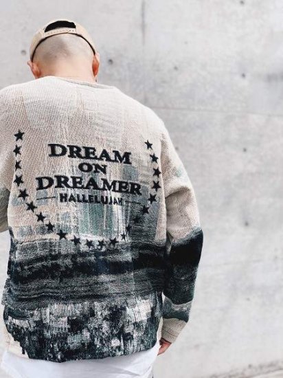 WANNA(ワナ)】DREAM ON DREAMER KNIT (総柄ニット) Mono