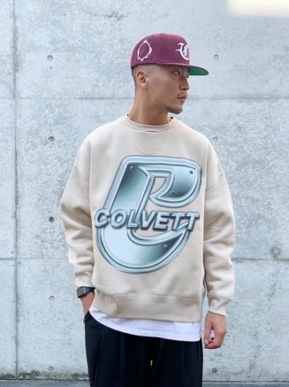 一番人気物 COLVETT(コルベット)】C-RYDERS Sand (クルースエット) SWEAT CREW トップス