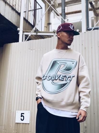 COLVETT(コルベット)】C-RYDERS CREW SWEAT (クルースエット) Sand