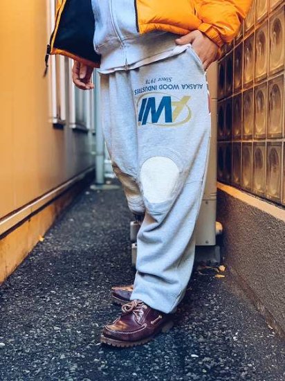 Awesome Boy × ichiryu made】REMAKE PATCHWORK SWEAT PANTS (リメイク 