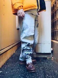 <img class='new_mark_img1' src='https://img.shop-pro.jp/img/new/icons7.gif' style='border:none;display:inline;margin:0px;padding:0px;width:auto;' />Awesome Boy  ichiryu madeREMAKE PATCHWORK SWEAT PANTS (ᥤåȥѥ) Grey