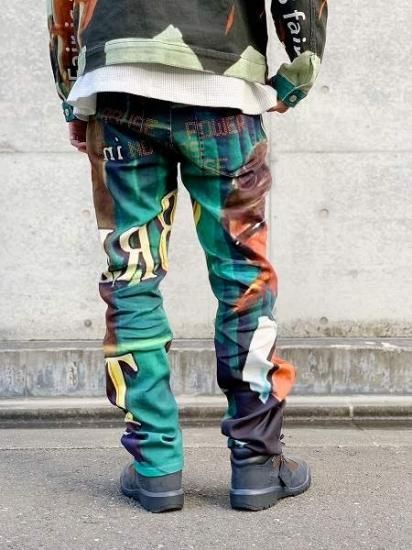 【WANNA(ワナ)】“Breakfast at Gotham city” 5 poket pants (5ポケットパンツ) Multi