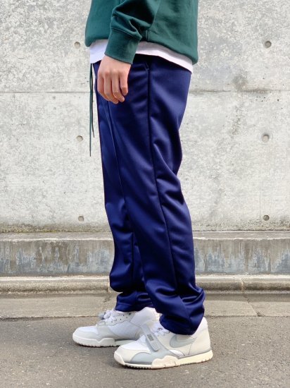 【MAGIC STICK(マジックスティック)】JERSEY PIN TUCK PANTS (ジャージパンツ) Navy