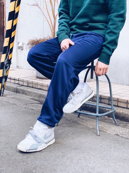 【MAGIC STICK(マジックスティック)】JERSEY PIN TUCK PANTS (ジャージパンツ) Navy