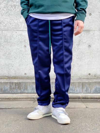 【MAGIC STICK(マジックスティック)】JERSEY PIN TUCK PANTS (ジャージパンツ) Navy