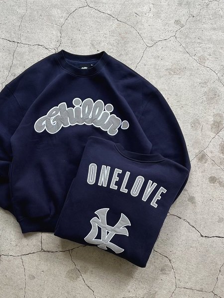 CHILLIN×COLVETT】 Refrective Crew Sweat (リフレクター