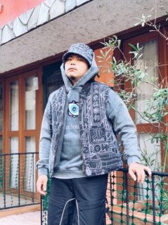 【WANNA(ワナ)】“Another dimention” duck vest (ダックベスト) Cloudy Black
