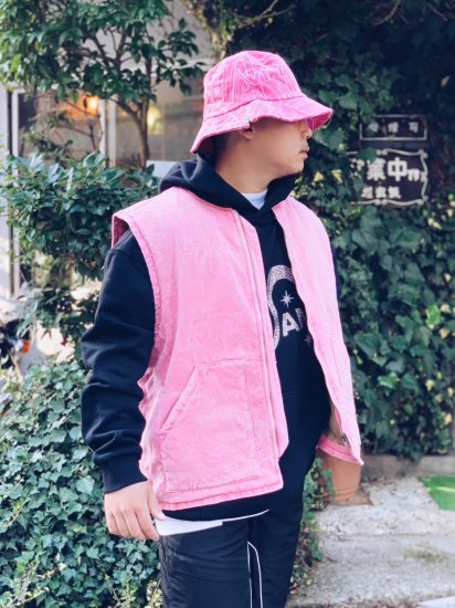 【WANNA(ワナ)】“Another dimention” duck vest (ダックベスト) Sakura Pink