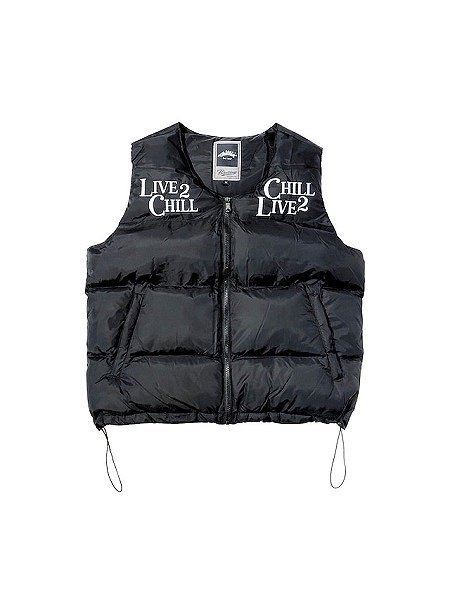 CHILLIN'(チリン)】''L2C C2L'' DOWN VEST (中綿ベスト) Black