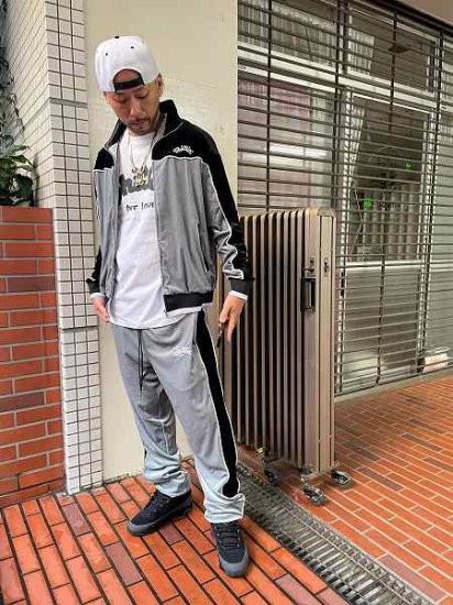 【CHILLIN'(チリン)】Velour SET UP(ベロアセットアップ) Navy/Grey