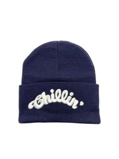 <img class='new_mark_img1' src='https://img.shop-pro.jp/img/new/icons7.gif' style='border:none;display:inline;margin:0px;padding:0px;width:auto;' />【CHILLIN'(チリン)】KNIT CAP (アーチロゴニットキャップ) Navy