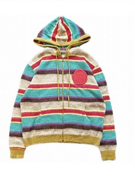 【WANNA(ワナ)】WANNA Multiple Mohair Knit Hoodie (ニットパーカー) Multi