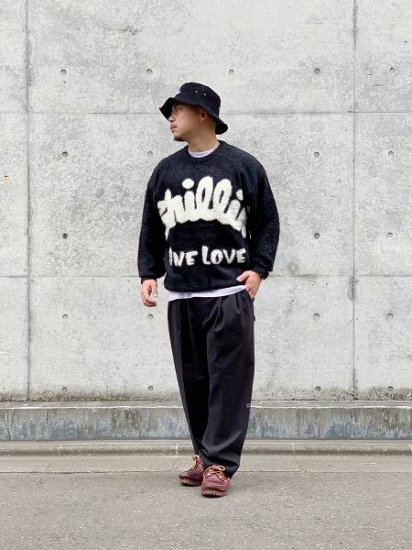 CHILLIN'(チリン)】MOHAIR SWEATER (モヘアセーター) Black