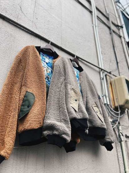 WANNA(ワナ)】“W Swells” BOA Bomber Jacket (ボンバージャケット) Brown