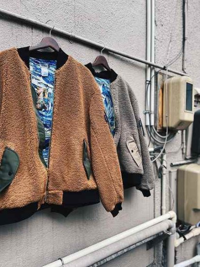 【WANNA(ワナ)】“W Swells” BOA Bomber Jacket (ボンバージャケット) Brown