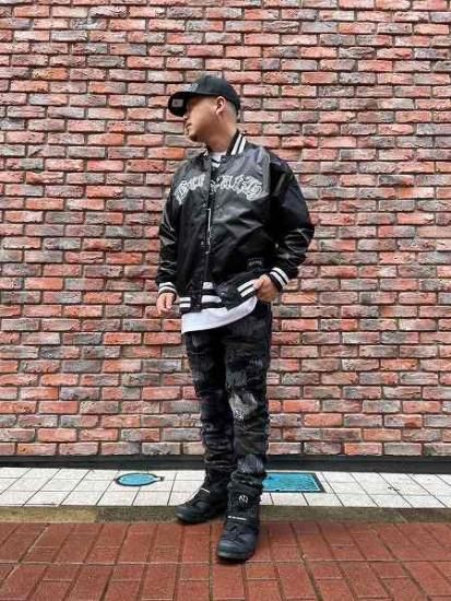 BREATH LOGO SATIN JACKET-BLACK- | WALKIN STORE WEB SHOP