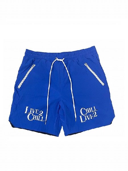 【CHILLIN'(チリン)】L2C C2L NYLON SHORTS(ナイロンショーツ) Blue