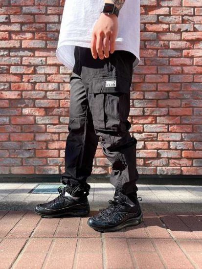 PROCLUB(プロクラブ)】NYLON CARGO PANT (ナイロンカーゴパンツ) Black