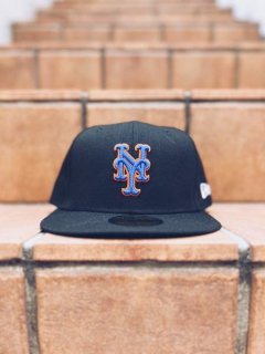 NEWERA59FIFTY NEW YORK METS FITTED CAP (˥塼饭å)  Black/Blue/Orange