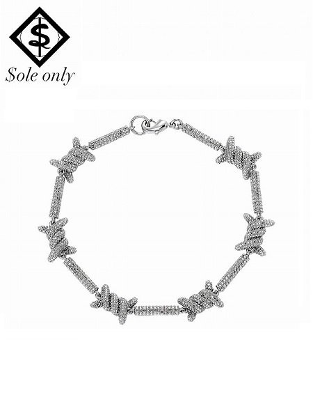 【Sole Only(ソールオンリー)】Barbed Wire Bracelet (有刺鉄線 ブレスレット) Silver