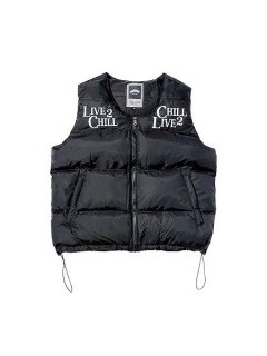 CHILLIN'()''L2C C2L'' DOWN VEST (ʥ٥) Black