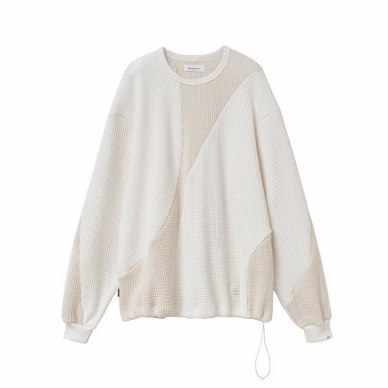 【MAGIC STICK(マジックスティック)】Hallucination Waffle T (ワッフル サーマル長袖シャツ) White Tonal