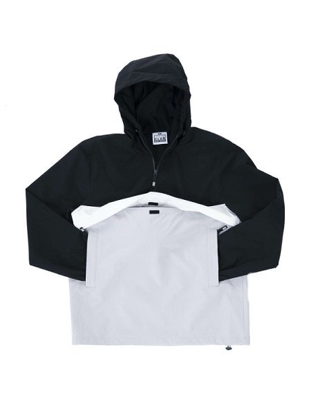 【PROCLUB(プロクラブ)】Nylon Hooded Pullover Anorak Jacket (アノラックジャケット) Black Grey