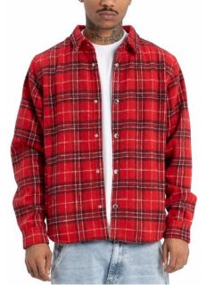 <img class='new_mark_img1' src='https://img.shop-pro.jp/img/new/icons7.gif' style='border:none;display:inline;margin:0px;padding:0px;width:auto;' />PROCLUB(ץ)PRO CLUB FLANNEL WORK SHIRT JACKET () Red