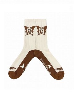 <img class='new_mark_img1' src='https://img.shop-pro.jp/img/new/icons7.gif' style='border:none;display:inline;margin:0px;padding:0px;width:auto;' />CHILLIN'()NY BUTTERFLY SOCKS (å) Brown