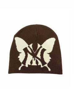 <img class='new_mark_img1' src='https://img.shop-pro.jp/img/new/icons7.gif' style='border:none;display:inline;margin:0px;padding:0px;width:auto;' />CHILLIN'()NY BUTTERFLY BEANIE (硼ȥӡˡ ˥åȥå) Brown/Cream