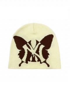 <img class='new_mark_img1' src='https://img.shop-pro.jp/img/new/icons7.gif' style='border:none;display:inline;margin:0px;padding:0px;width:auto;' />CHILLIN'()NY BUTTERFLY BEANIE (硼ȥӡˡ ˥åȥå) Cream/Brown