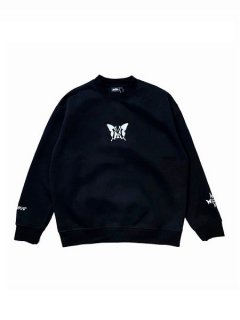 <img class='new_mark_img1' src='https://img.shop-pro.jp/img/new/icons58.gif' style='border:none;display:inline;margin:0px;padding:0px;width:auto;' />CHILLIN'()NY BUTTERFLY CREWNECK SWEAT (å) Black