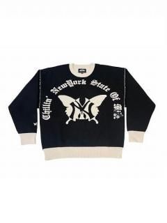 <img class='new_mark_img1' src='https://img.shop-pro.jp/img/new/icons7.gif' style='border:none;display:inline;margin:0px;padding:0px;width:auto;' />CHILLIN'()NY BUTTERFLY SPRING SWEATER () Black