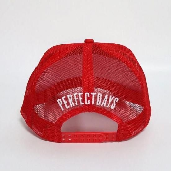 CHILLIN'(チリン)】LOGO 5PANEL MESH CAP (メッシュキャップ) Red